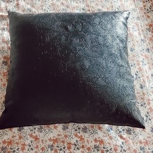 Faux Leather pillows (2)